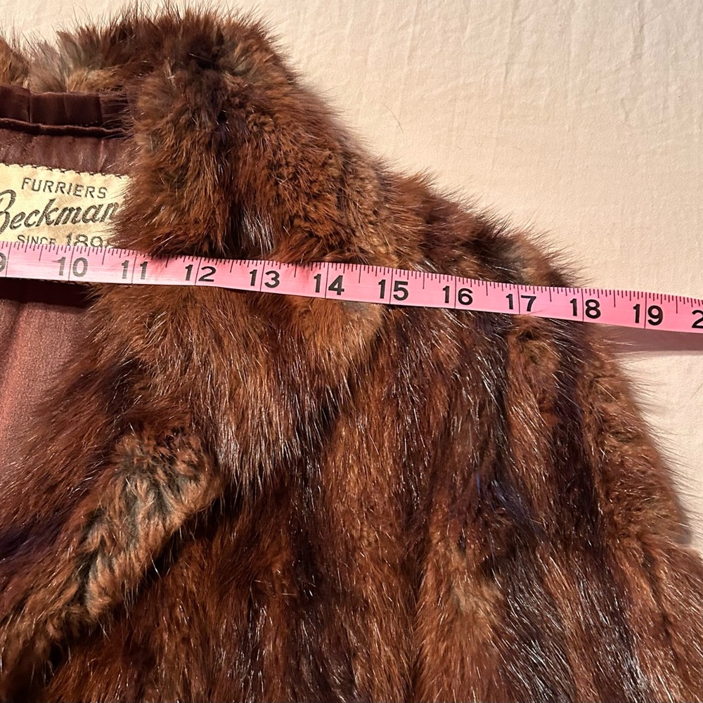 Fur Stole Vintage 1920s Beckman's Mink - Picture 15 of 16